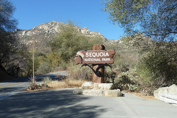 Eingang Sequoia Nationalpark